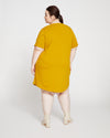 Halie T-Shirt Dress - Mustard Image Thumbnmail #4