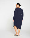 Iconic Long Sleeve V-Neck Geneva Dress - Midnight Image Thumbnmail #4