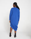 Iconic Long Sleeve V-Neck Geneva Dress - Lapis Image Thumbnmail #4
