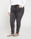 Joni High Rise Curve Slim Leg Jeans 32 Inch - Soft Black Image Thumbnmail #4