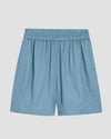Juniper Linen Easy Pull-On Shorts - Chambray Blue Image Thumbnmail #2