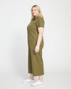 Kate Stretch Cotton Twill Jumpsuit - Ivy Image Thumbnmail #3