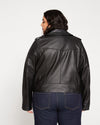 Leeron Leather Moto Jacket - Black Image Thumbnmail #5