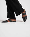 Marina Luxe Twill Pull-On Pants - Black/Black Matte Image Thumbnmail #2