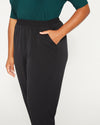 All Day Pull On Cigarette Pants - Black Image Thumbnmail #2