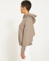 French Terry Pullover Hoodie - Khaki Image Thumbnmail #4