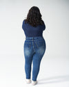 Seine High Rise Skinny Jeans Petite - Distressed Blue Image Thumbnmail #3
