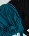 Knitted Wrap Cardigan - Plume Blue Image Thumbnmail #2