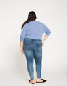 Seine Mid Rise Skinny Jeans 27 Inch - Distressed Blue Image Thumbnmail #5