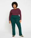 Smart Signature Ponte Pants Long - Forest Green Image Thumbnmail #2