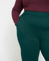 Smart Signature Ponte Pants Long - Forest Green Image Thumbnmail #3