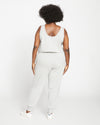 Superfine French Terry Jumpsuit - Heather Grey Image Thumbnmail #4