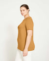 Elevated Buttons Tee - Caramel Image Thumbnmail #3