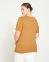 Elevated Buttons Tee - Caramel Image Thumbnmail #4