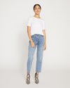 Katie High Rise Crossover Jeans - Distressed Vintage Indigo Wash Image Thumbnmail #1