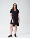 Tesino Washed Jersey Dress - Black Image Thumbnmail #1