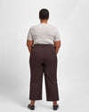 Faye Stretch Cotton Twill Boyfriend Crop Pants - Mole Image Thumbnmail #4