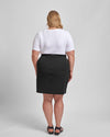 Harper Stretch Cotton Twill Cargo Skirt - Black Image Thumbnmail #8