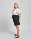 Harper Stretch Cotton Twill Cargo Skirt - Black Image Thumbnmail #7