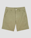Casual Cuffed Twill Shorts - Pistachio Image Thumbnmail #2