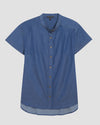 Perfect Chambray Short Sleeve Shirt - Midnight Blue Image Thumbnmail #2