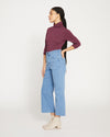 Jackie High Rise Cropped Jeans - California Blue Wash Image Thumbnmail #2