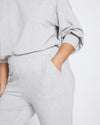 Superfine French Terry Flares - Heather Grey Image Thumbnmail #2