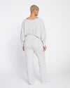 Superfine French Terry Flares - Heather Grey Image Thumbnmail #4