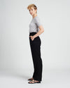 Marina Luxe Twill Pull-On Pants - Black/Black Matte Image Thumbnmail #7