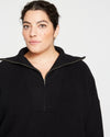 Blanket Half-Zip Sweater - Black Image Thumbnmail #2