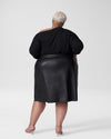 Taylor Vegan Leather Skirt - Black Image Thumbnmail #6