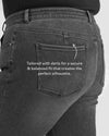 Joni High Rise Curve Slim Leg Jeans 27 Inch - Soft Black Image Thumbnmail #7