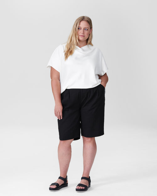 Paloma Linen Shorts - Black