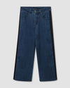 Mira Side Stripe Jeans - Dark Indigo/Blue Image Thumbnmail #2