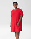 Halie T-Shirt Dress - Red Image Thumbnmail #6